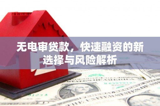 新青无电审贷款，快速融资的新选择与风险解析