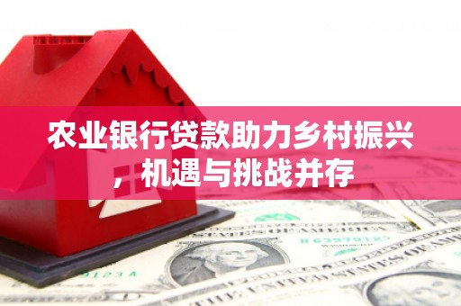 新青农业银行贷款助力乡村振兴，机遇与挑战并存