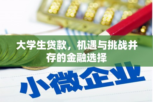 新青大学生贷款，机遇与挑战并存的金融选择