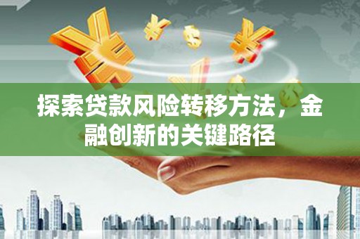 新青探索贷款风险转移方法，金融创新的关键路径