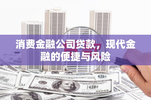 新青消费金融公司贷款，现代金融的便捷与风险