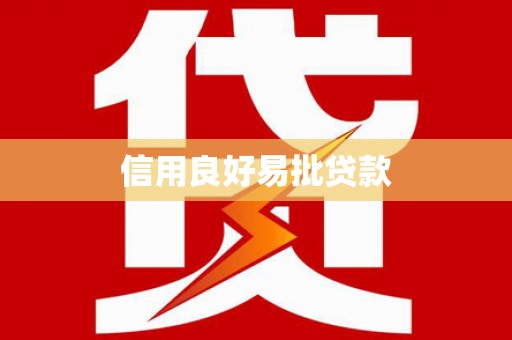 新青信用良好易批贷款