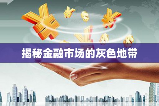 新青揭秘金融市场的灰色地带