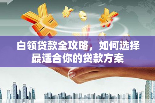 新青白领贷款全攻略，如何选择最适合你的贷款方案